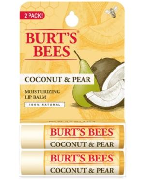 Burt's Bees Lip Balm, Coconut & Pear Blister Box 2-pack