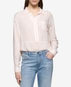 Calvin Klein Jeans Striped Pocketed Blouse