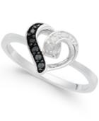 Diamond Heart Ring (1/10 Ct. T.w.) In Sterling Silver