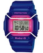 Baby-g Women's Digital Blue Resin Strap Watch 40x45mm Bgd501fs-2