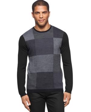 Calvin Klein Block-pattern Raglan-sleeve Sweater