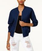 Guess Striped Cotton Bomber Jacket