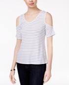 Maison Jules Crisscross-back Cold-shoulder Top, Only At Macy's
