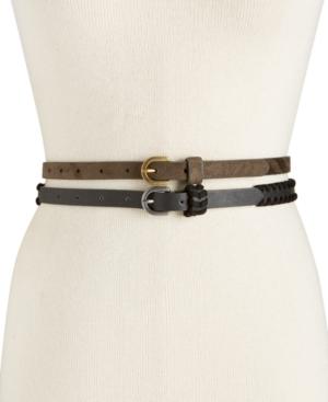 Inc International Concepts Whipstitched 2-for-1 Belts, Created For Macy's