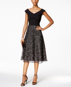 Alex Evenings Embellished A-line Dress