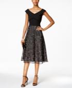 Alex Evenings Embellished A-line Dress
