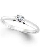 Diamond Promise Ring In 10k White Gold (1/10 Ct. T.w.)