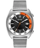 Bulova Accutron Ii Men's Snorkel Stainless Steel Mesh Bracelet Watch 43mm 96b208