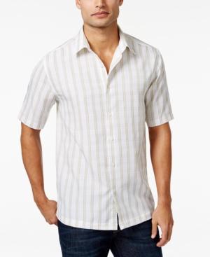 John Ashford Men's Big And Tall Fisher Plaid Short-sleeve Shirt, Only At Macy's