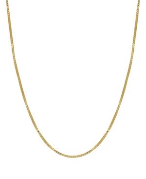 Box Link 16 Chain Necklace (0.5mm) In 18k Gold