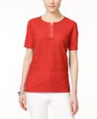 Alfred Dunner Short-sleeve Lace Top