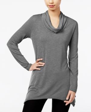 Ny Collection Asymmetrical Cowl-neck Top