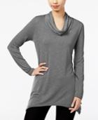 Ny Collection Asymmetrical Cowl-neck Top