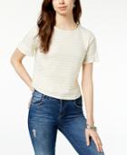 Lucky Brand Tie-back Striped T-shirt