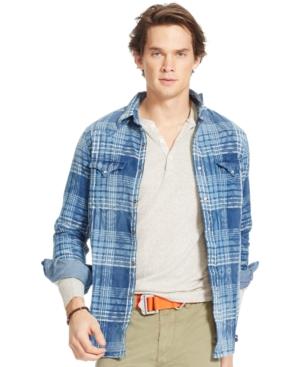 Polo Ralph Lauren Men's Plaid Western Shirt