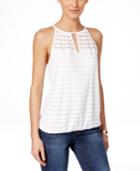 Inc International Concepts Illusion Striped Halter Top, Only At Macy's