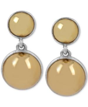 Kenneth Cole New York Two-tone Sphere Drop Earrings