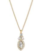 Givenchy Gold-tone Crystal And Pave Pendant Necklace