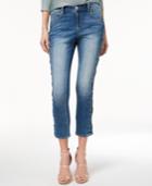 I.n.c. Curvy-fit Lace-up Skinny Jeans, Created For Macy's