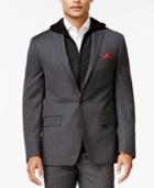 Ryan Seacrest Distinction Slim-fit Gray Birdseye Jacket, Only At Macy's