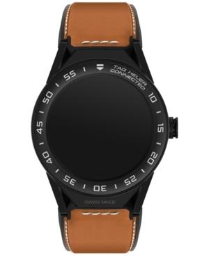 Tag Heuer Modular Connected 2.0 Men's Swiss Carrera Light Brown Leather Strap Smart Watch 45mm Sbf8a8013.82ft6110