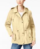 Charter Club Petite Water-resistant Hooded Utility Jacket, Created For Macy's
