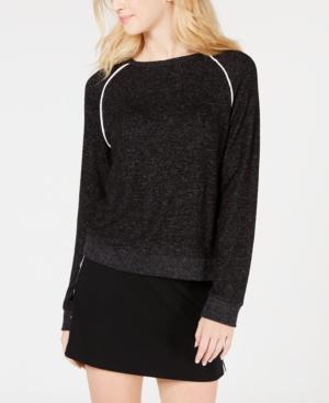 Hippie Rose Juniors' Piped Raglan Sweatshirt