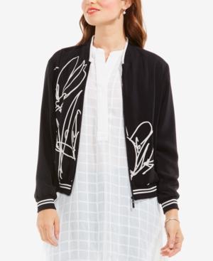 Vince Camuto Printed Bomber Jacket