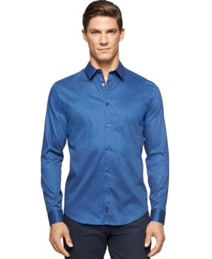 Calvin Klein Slim-fit Micro-wood Shirt