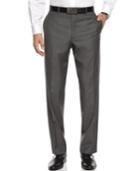 Calvin Klein Pants Charcoal Pindot 100% Wool Slim Fit