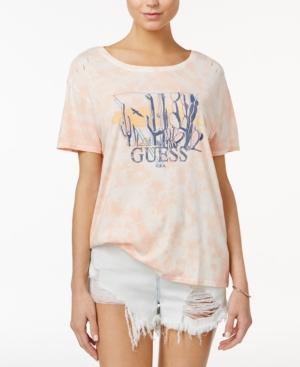 Guess Tie-dyed Cactus Graphic T-shirt