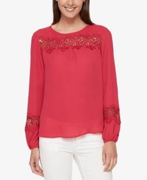 Tommy Hilfiger Embroidered Top, Created For Macy's