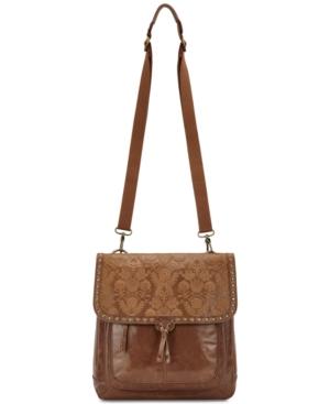 The Sak Ventura Embossed Leather Convertible Medium Backpack