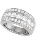 Macy's Star Signature Diamond Band (2 Ct. T.w.) In 14k White Gold