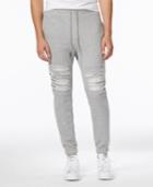 Jaywalker Men's Destructed Rip-and-repair Jogger Pants, Only At Macy's