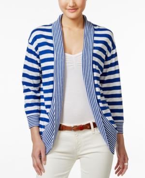 Tommy Hilfiger Striped Open-front Cardigan