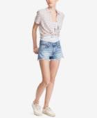 Denim & Supply Ralph Lauren Cropped Floral-print Shirt