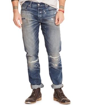 Polo Ralph Lauren Yuma Straight-fit Splattered Jeans