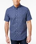 Club Room Men's Coral-print Shirt, Only At Macy's
