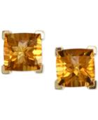 Effy Citrine Stud Earrings (4-1/5 Ct. T.w.) In 14k Gold
