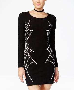 Material Girl Juniors' Graphic Bodycon Dress, Only At Macy's