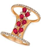 Le Vian Ruby (1-1/10 Ct. T.w.) & Diamond (7/8 Ct. T.w.) Ring In 14k Rose Gold