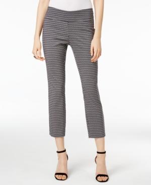 Alfani Cropped Jacquard Pants, Only At Macy's