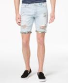 American Rag Men's Light Wash Camo Denim Shorts, Created For Macy's
