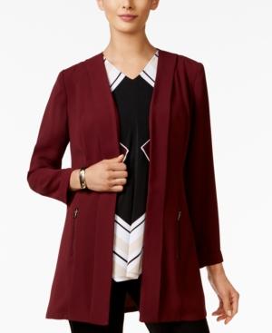 Alfani Petite Open-front Blazer, Only At Macy's