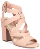 Bar Iii Mae City Block-heel Sandals, Created For Macy's Women's Shoes