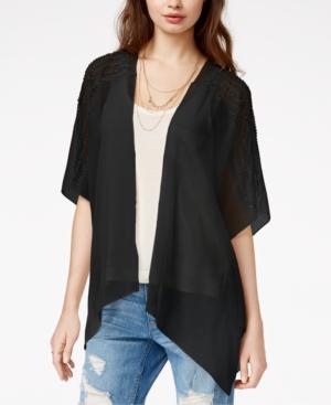 Collection Xiix Sequin Stripe Panel Kimono