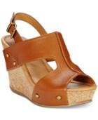 Kenneth Cole Reaction Sole-o Platform Wedge Sandals Women's Shoes