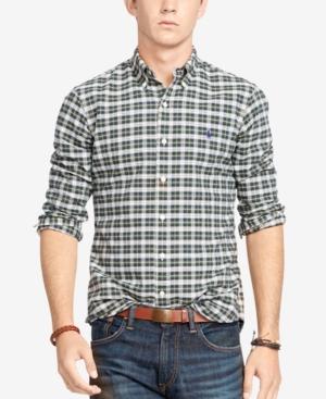 Polo Ralph Lauren Men's Plaid Oxford Sport Shirt