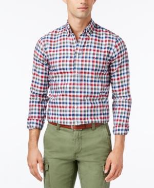 Tommy Hilfiger Men's Eli Herringbone Check Shirt